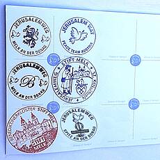 Pilgerpass mit Stempel