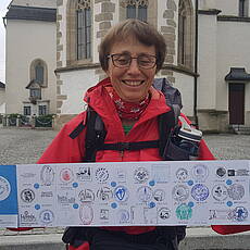 Jerusalemweg Pilgerpass mit Stempeln (Rosanna / CH)