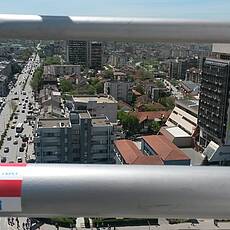 Pristina (Ausblick vom Glockenturm der Mutter Teresa Kathedrale)
