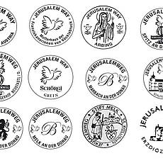 Muster von JERUSALEM WAY Stempel in Österreich